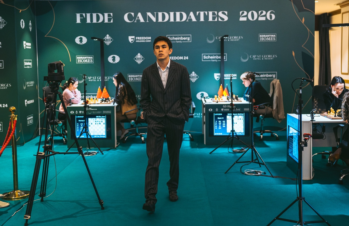 Uzbek Grandmaster Javokhir Sindarov with a stunning 9.5/13 score won the FIDE Candidates 2026 with a round to spare after the 13th round at Cyprus. In the women's section, GMs Vaishali Rameshbabu (India) & Bibisara Assaubayeva (Kazakhstan) led the table with 7.5 points...