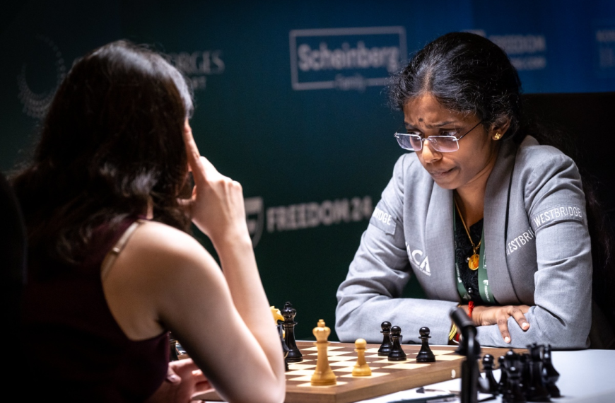 GMs Javokhir Sindarov (Uzbekistan) and Vaishali Rameshbabu (India) led the FIDE Candidates 2026 after the 11th round at the Cap St Georges Hotel and Resort in Pegeia, Cyprus...