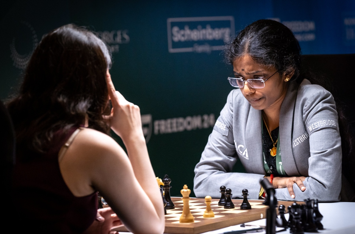 GMs Javokhir Sindarov (Uzbekistan) and Vaishali Rameshbabu (India) led the FIDE Candidates 2026 after the 11th round at the Cap St Georges Hotel and Resort in Pegeia, Cyprus...